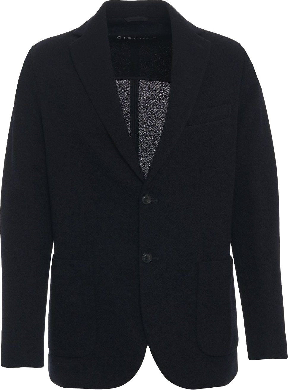 Blazer with patch pockets