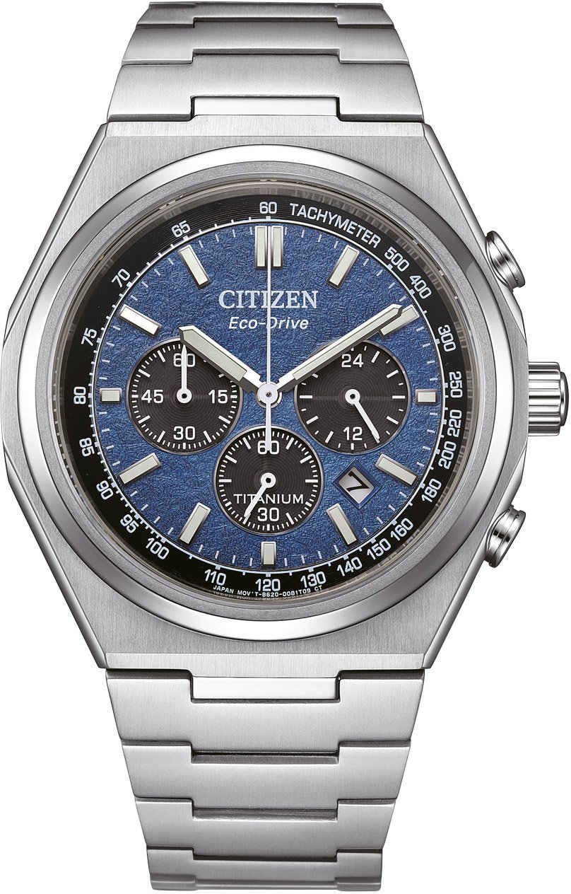 CA4610-85L Zenshin Chrono Sport Eco-Drive Titanium horloge