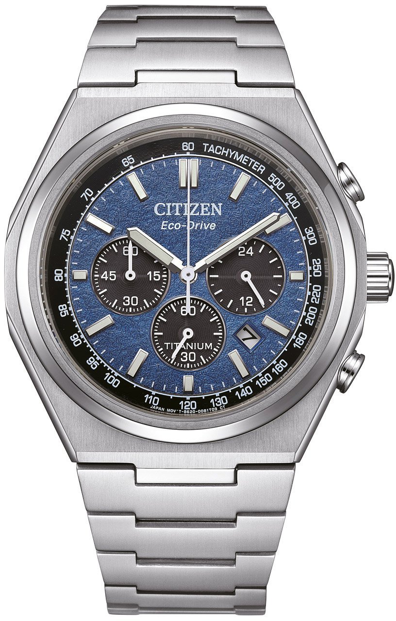 CA4610-85L Zenshin Chrono Sport Eco-Drive Titanium horloge