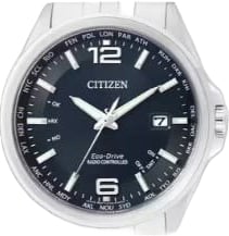 Citizen Horloge CB0010-88L Staal Eco-drive Radio Controlled met Blauwe Wijzerplaat 42mm