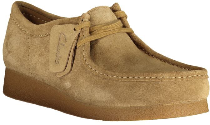 Clarks Beige Suede Mens Sneaker