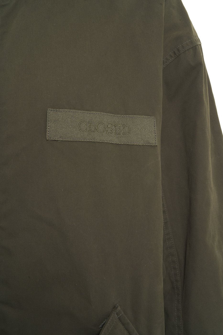 Parka with flap pockets