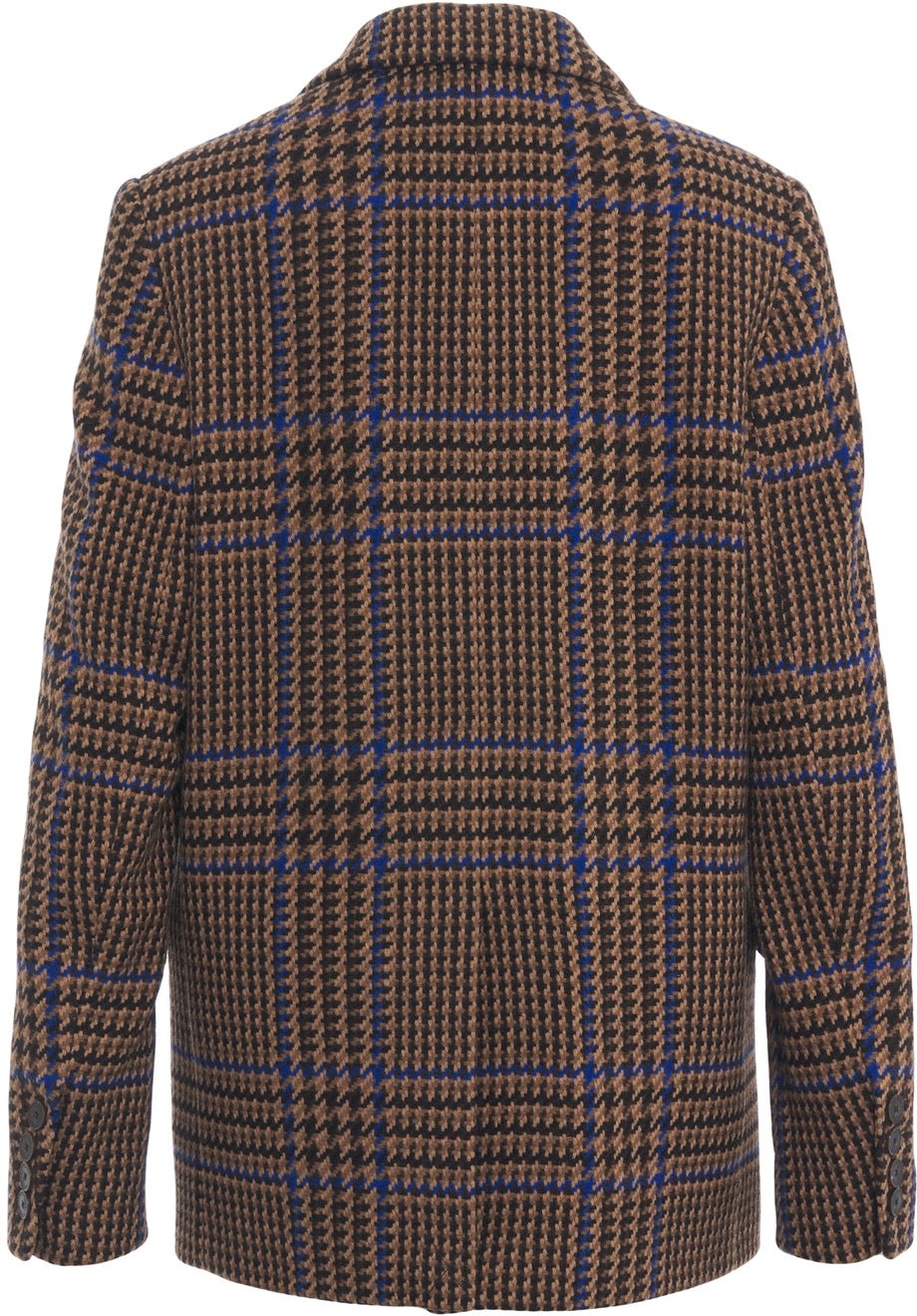 Blazer with check pattern