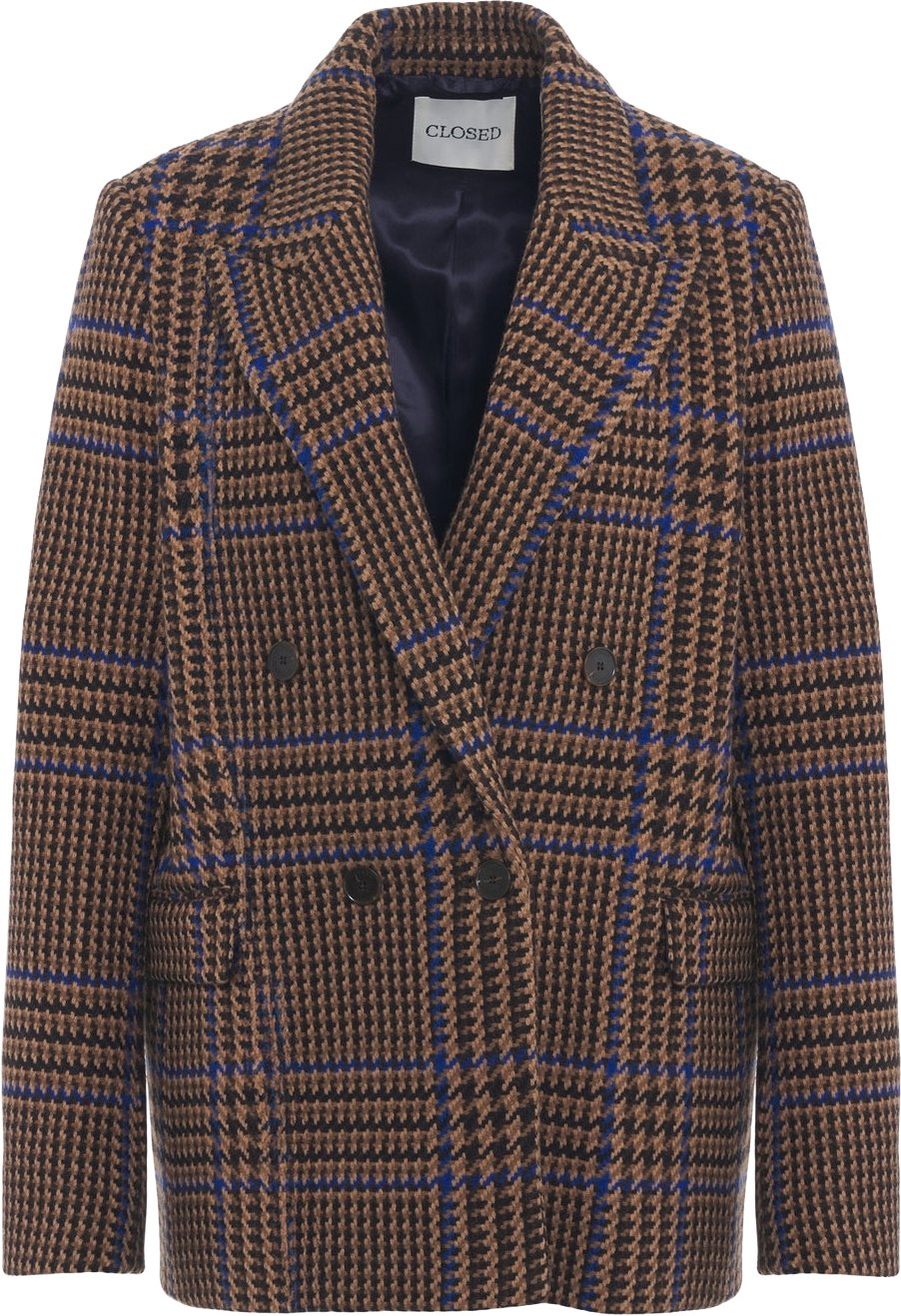 Blazer with check pattern
