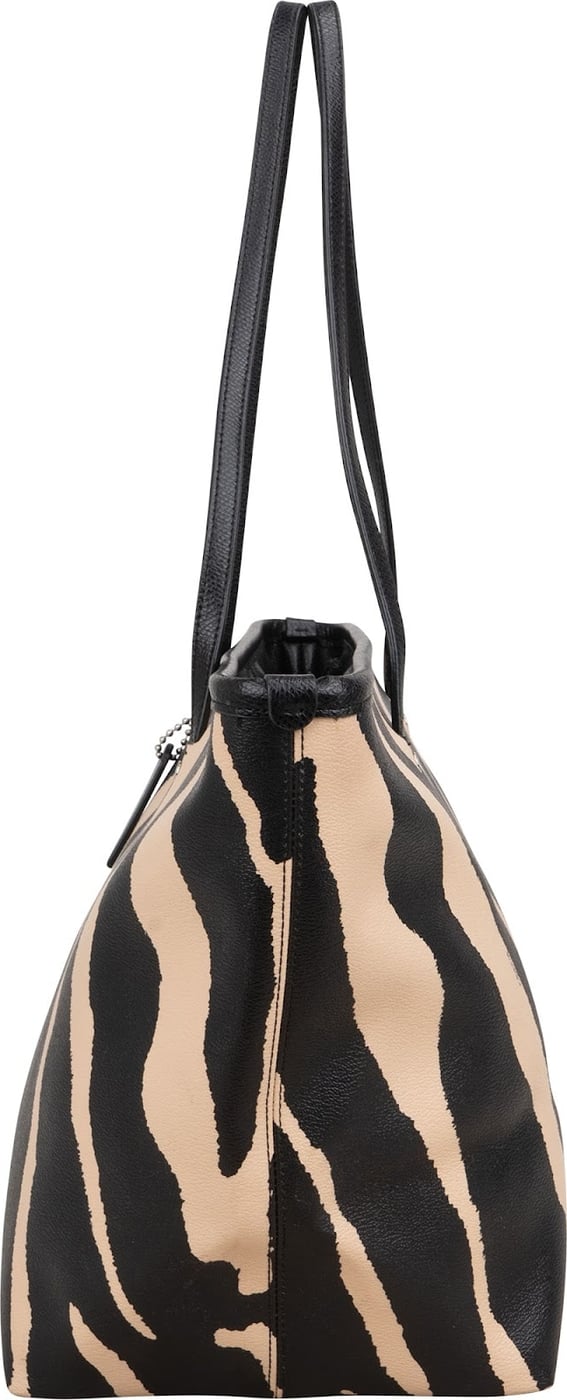 Coach Zebra Print City Shopper Shoulder Bag