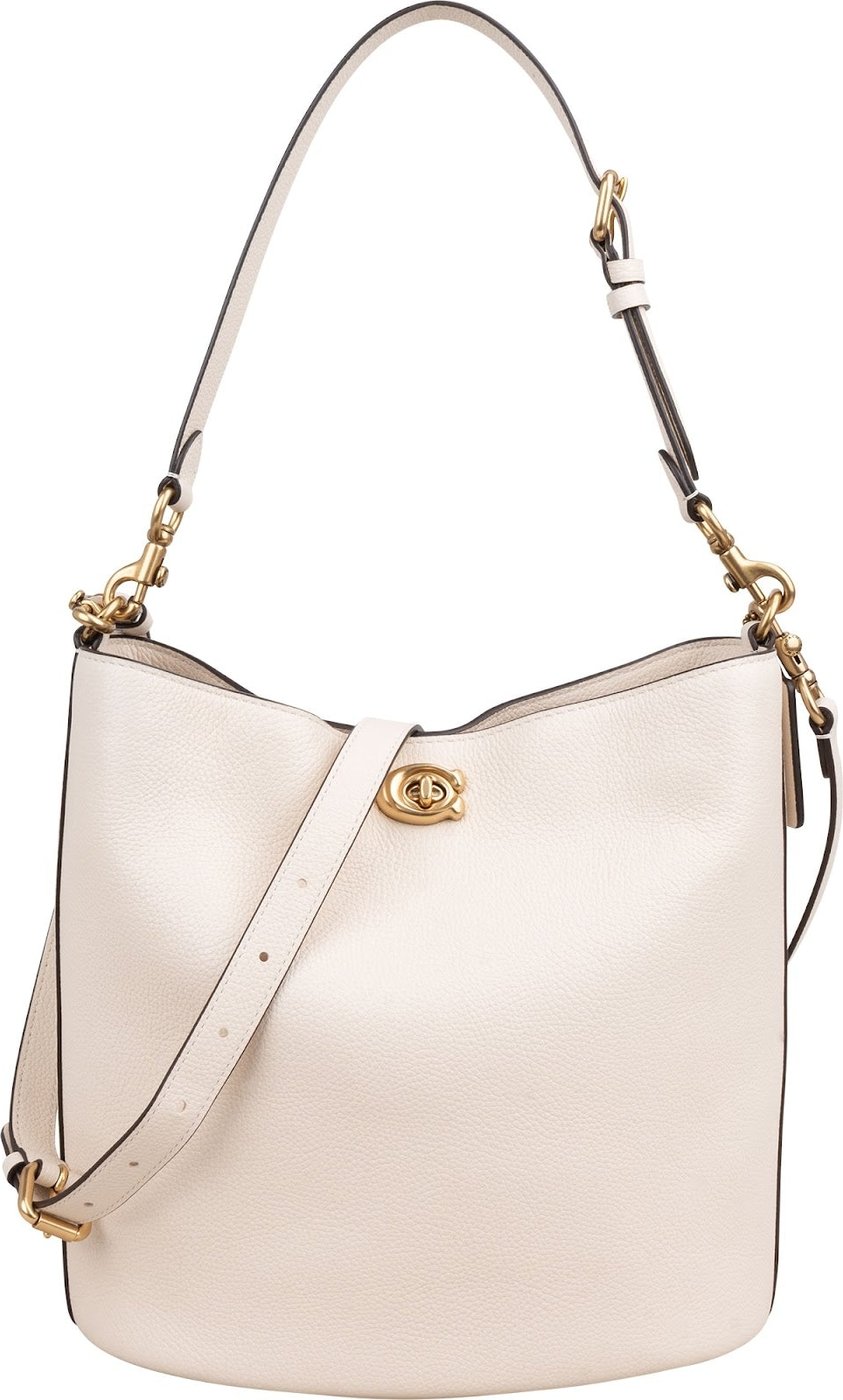 Coach Polished Pebble Leather Willow Bucket Crossbody Shoulder Bag