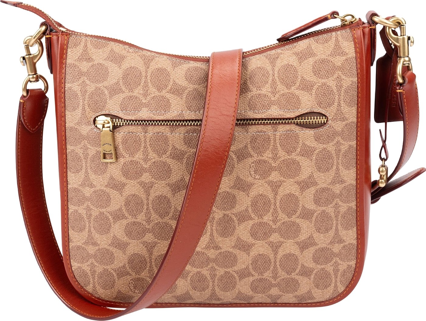 Coach Monogram Signature Canvas Chaise Crossbody Bag
