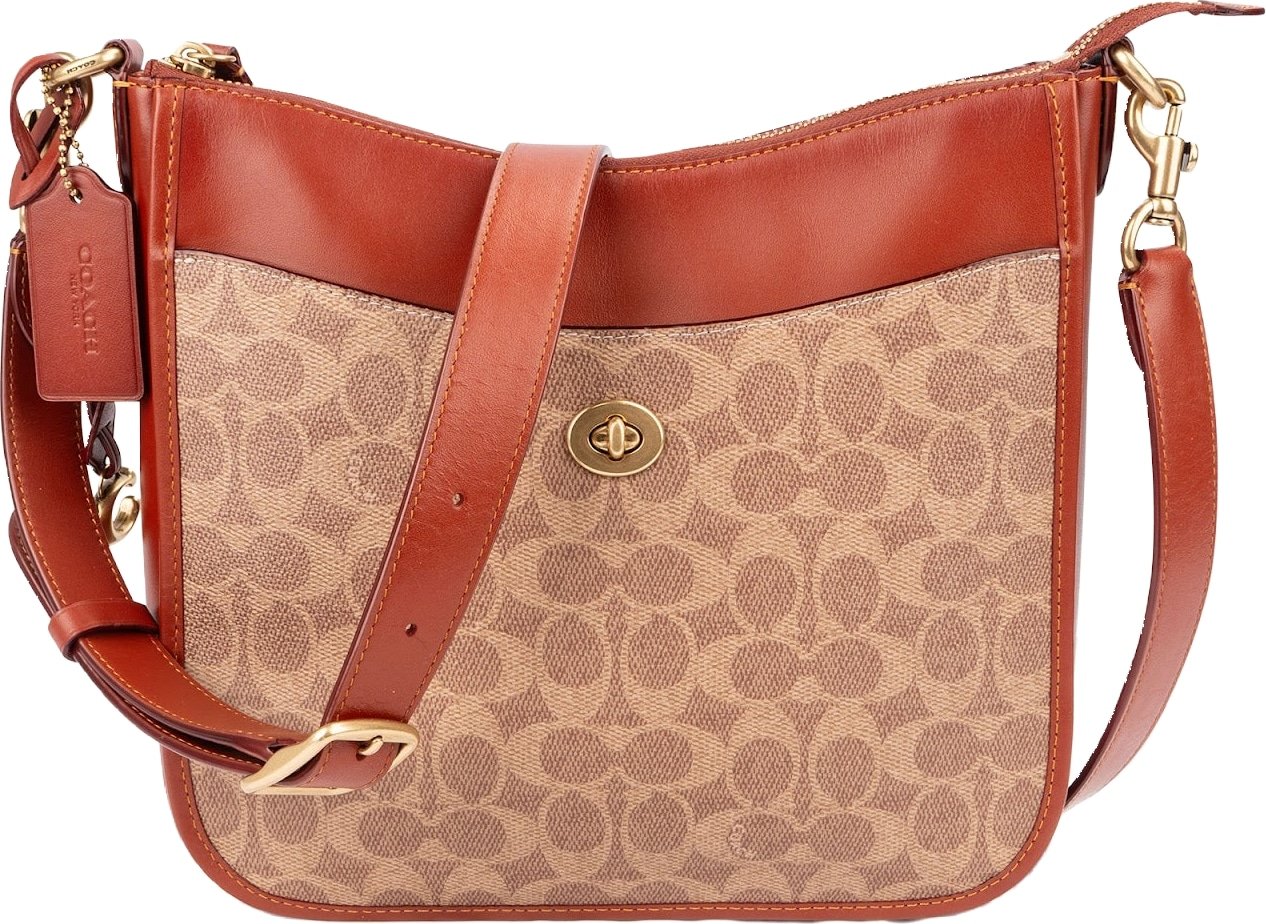 Coach Monogram Signature Canvas Chaise Crossbody Bag