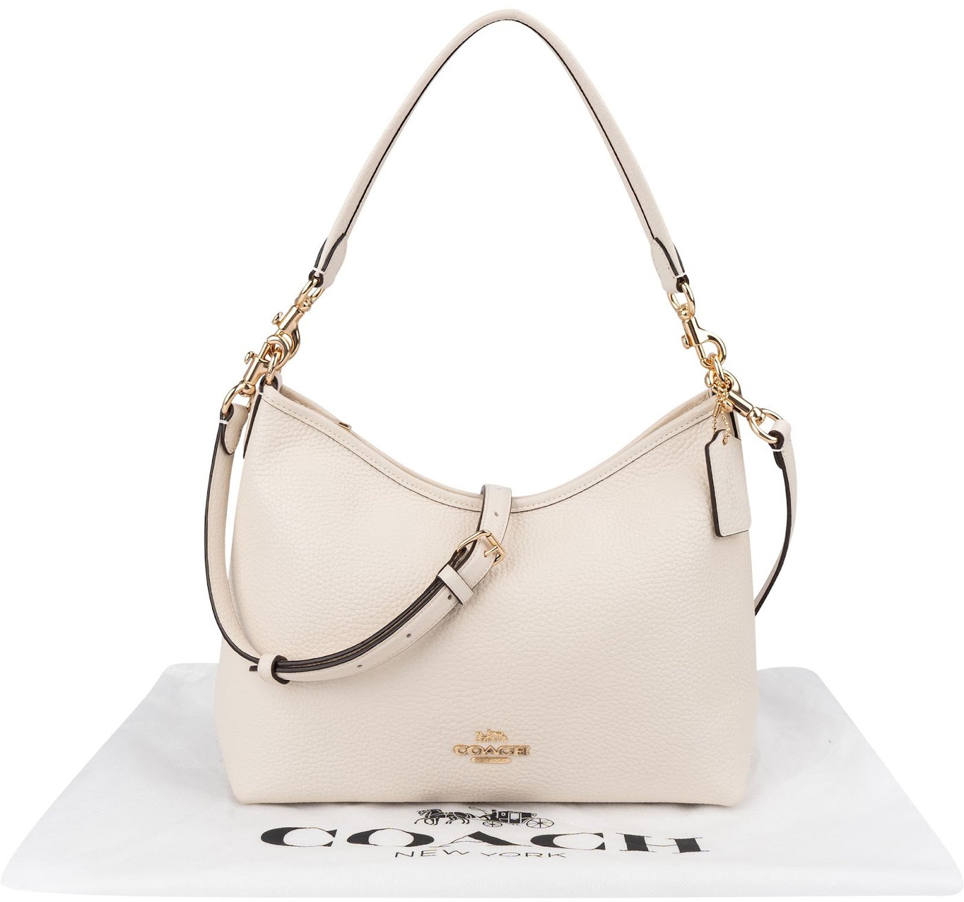 Coach Pebbled Leather Laurel Shoulder Crossbody Bag