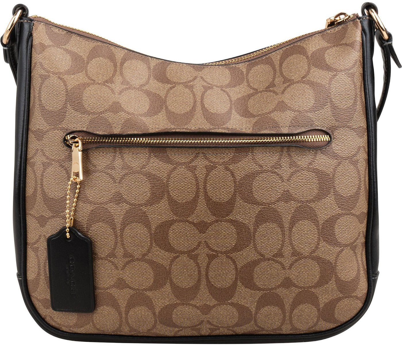 Coach Monogram Signature Canvas Ellie File Crossbody Bag