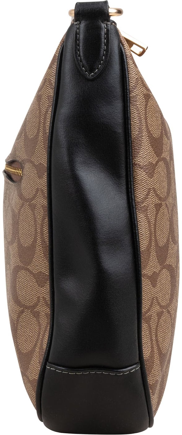 Coach Monogram Signature Canvas Ellie File Crossbody Bag
