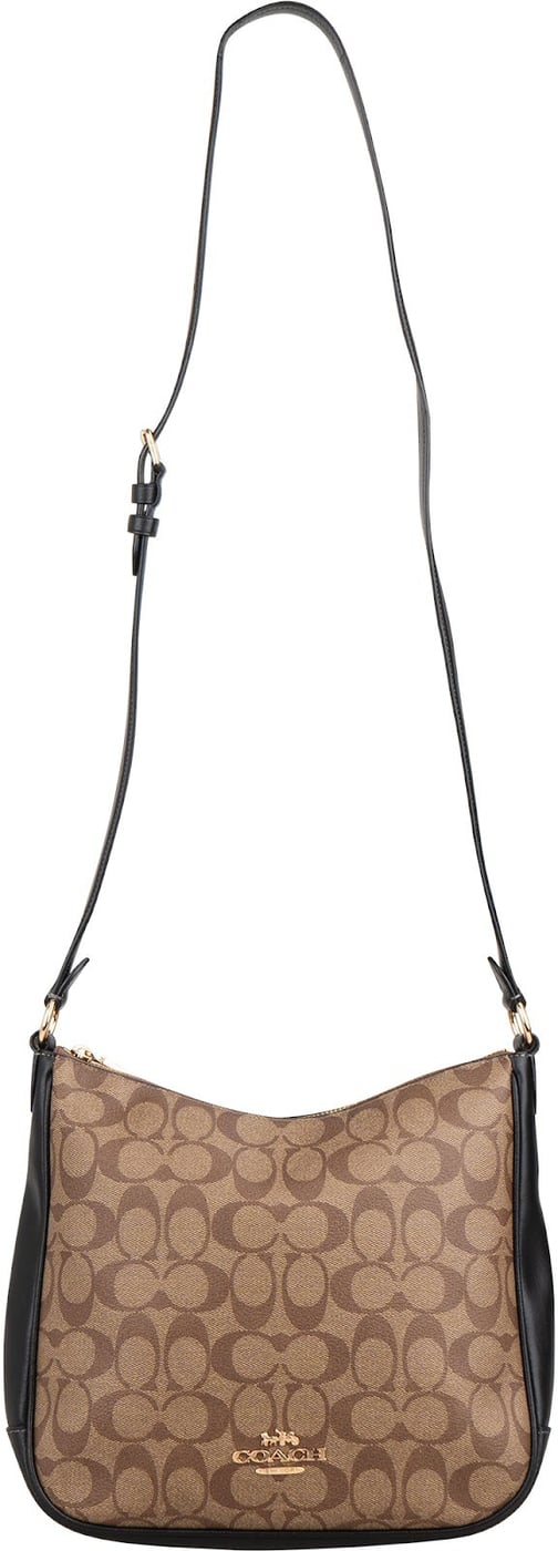 Coach Monogram Signature Canvas Ellie File Crossbody Bag