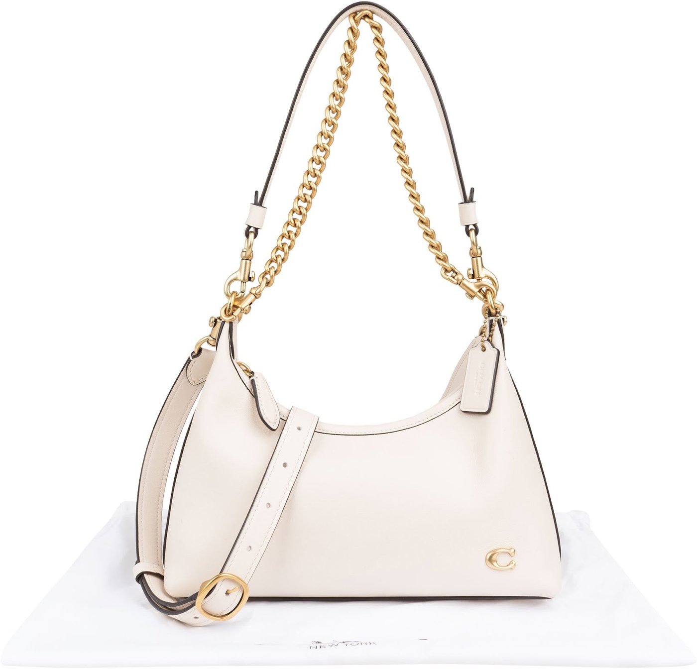 Coach Cream Calfskin Bandit Juliet 26 Shoulder Crossbody Bag