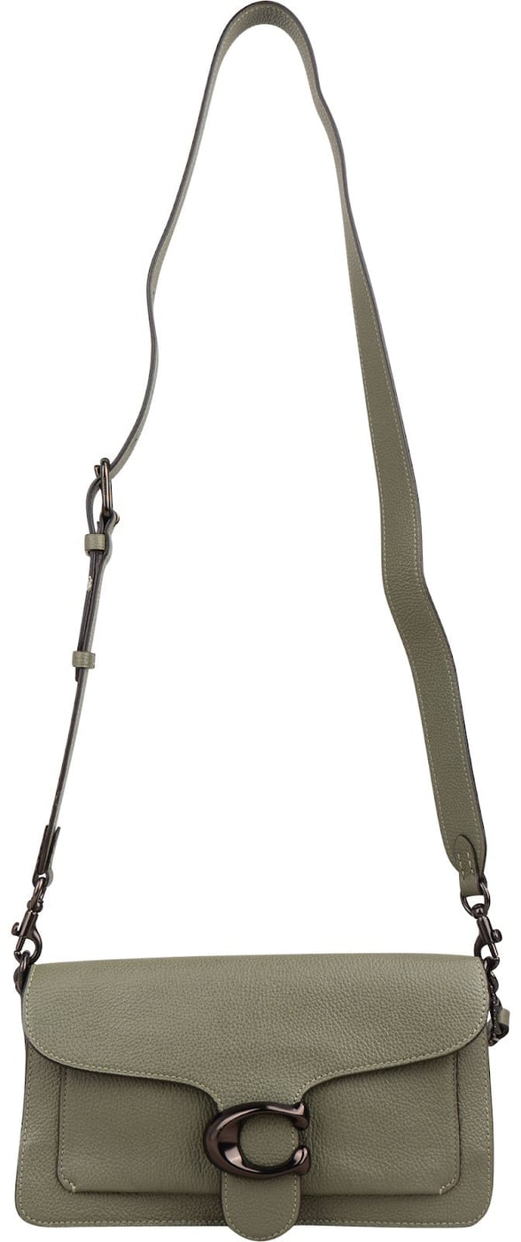 Coach Green Pebbled Leather Tabby Shoulder Crossbody Bag