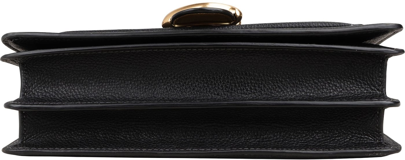 Coach Black Pebbled Leather Tabby 26 Shoulder Crossbody Bag