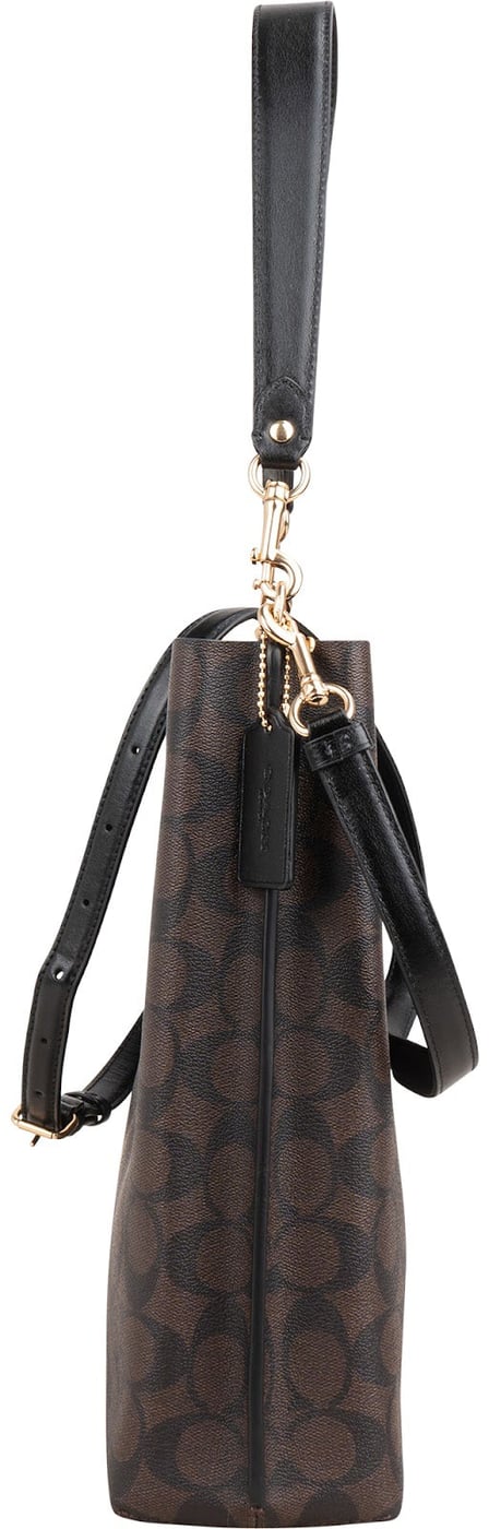 Coach Monogram Signature Canvas Large Town Bucket Crossbody Shoulder Bag
