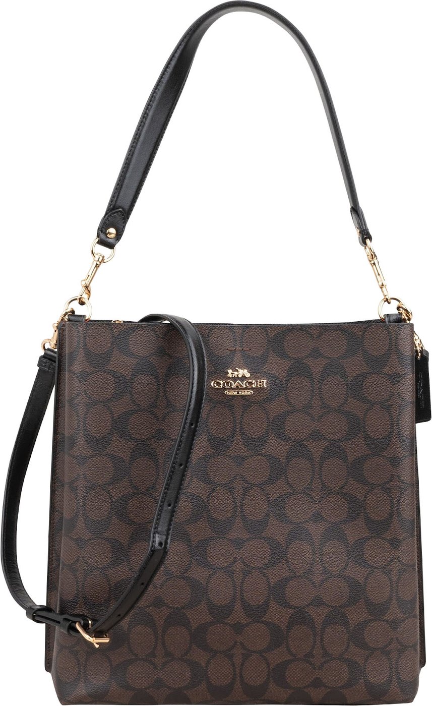 Coach Monogram Signature Canvas Large Town Bucket Crossbody Shoulder Bag