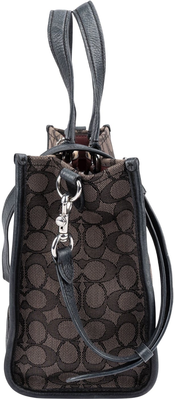 Coach Monogram Signature Jacquard Field Tote Handbag