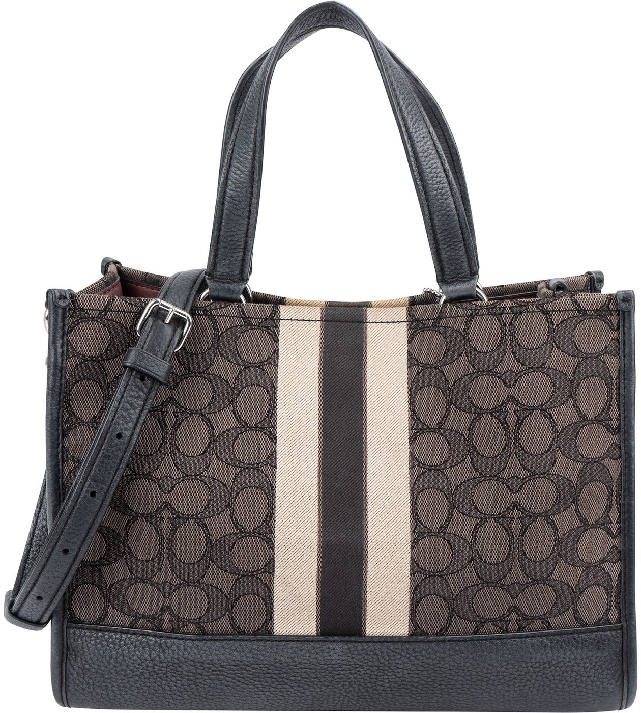Coach Monogram Signature Jacquard Field Tote Handbag
