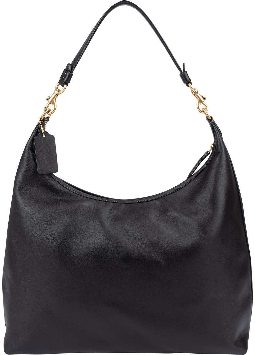 Coach Black Leather Big Cary Shoulder Bag