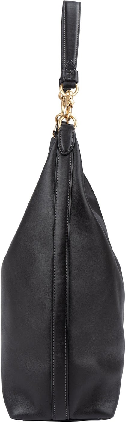 Coach Black Leather Big Cary Shoulder Bag