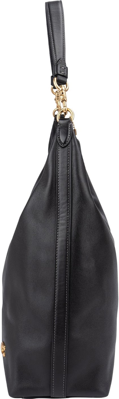 Coach Black Leather Big Cary Shoulder Bag