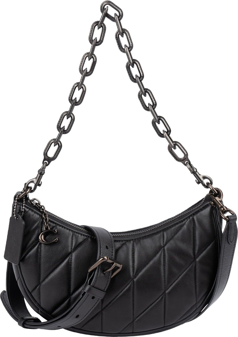 Coach Quilted Leather Luna Shoulder Crossbody Bag