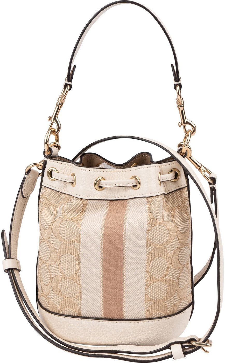 Coach Monogram Dempsey Bucket 15 Crossbody Bag