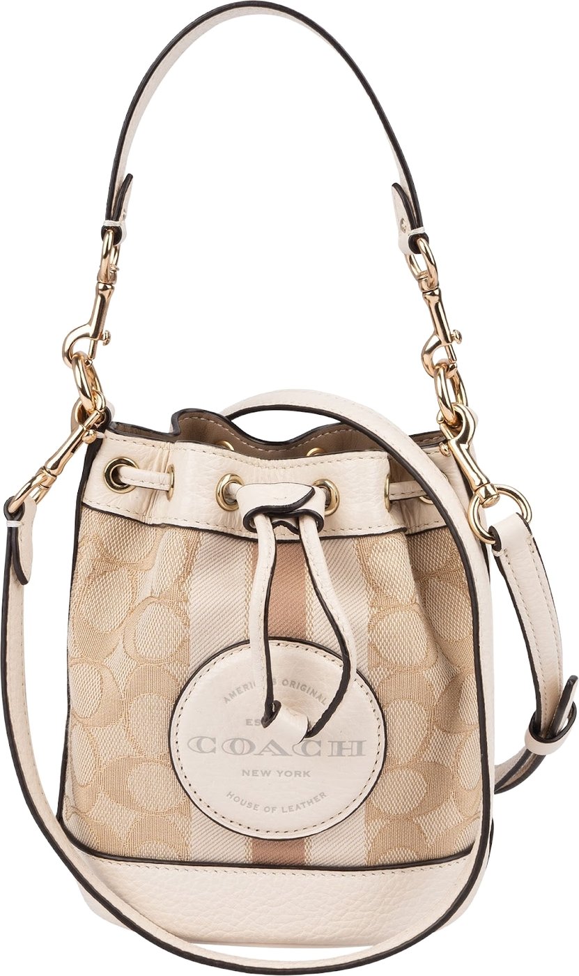 Coach Monogram Dempsey Bucket 15 Crossbody Bag