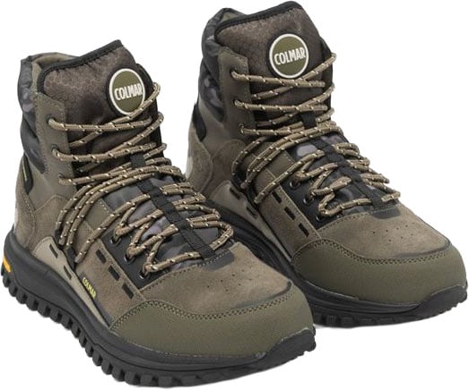 Colmar Green Leather Ankle Boots