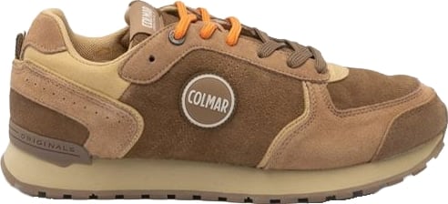 Colmar Brown Leather Low Top Sneakers