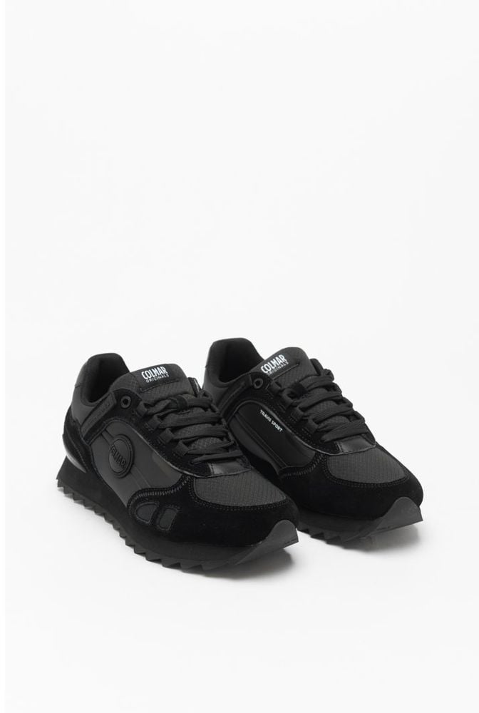 Colmar Black Leather Athletic Sneakers