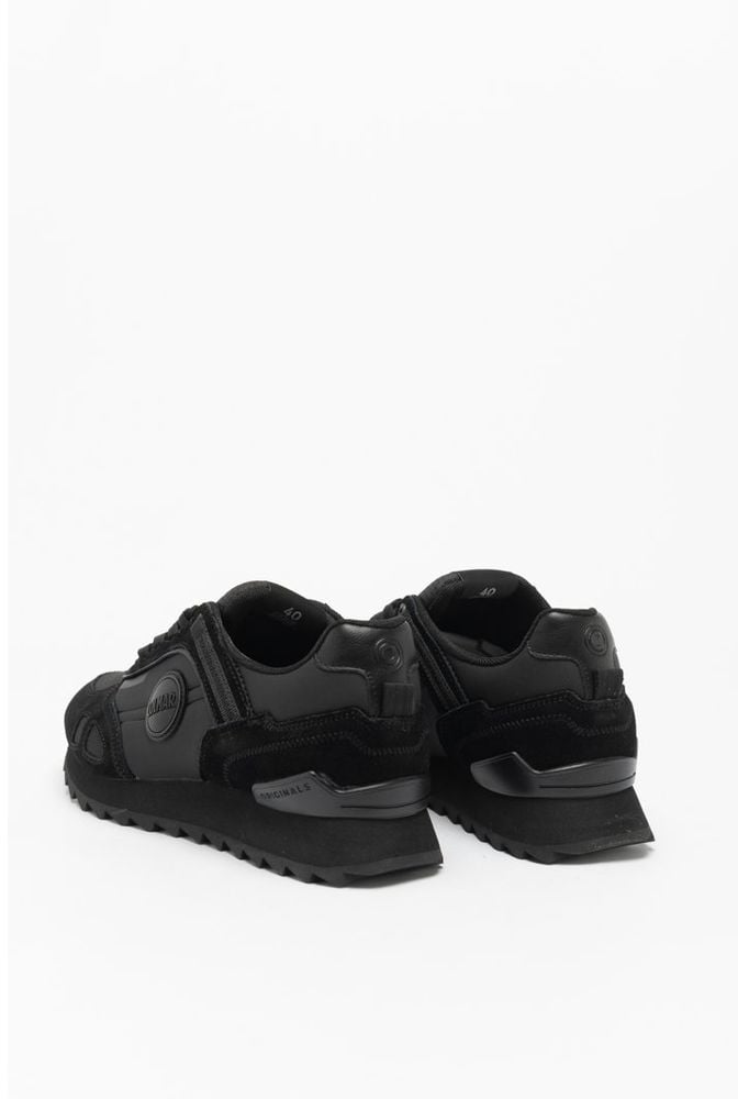 Colmar Black Leather Athletic Sneakers
