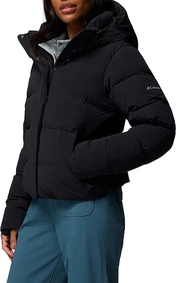 Columbia Amaze Hooded Puffer Jacket Dames Zwart