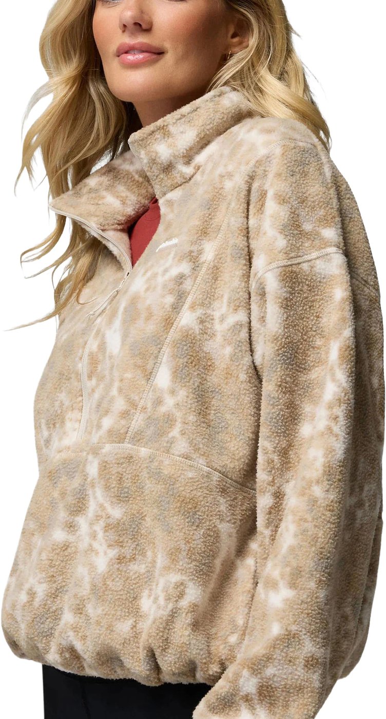 Columbia Timber Meadow MTR Printed Fleece Half Zip Dames Zand