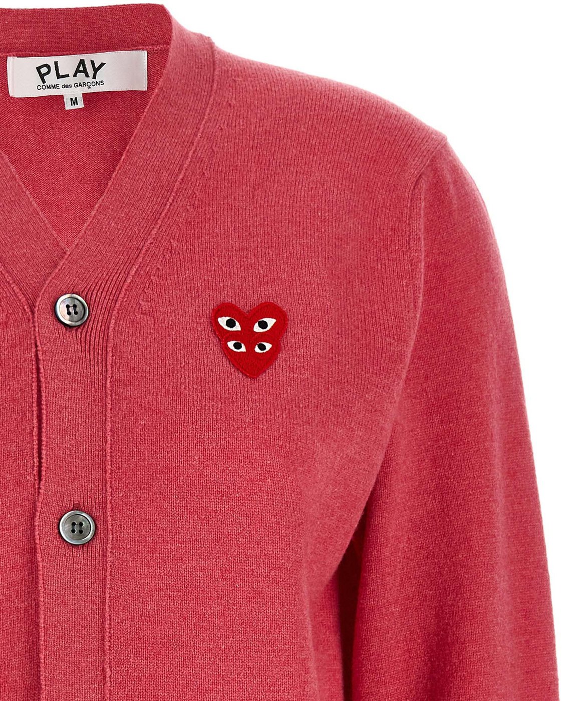 Comme Des Garçons Play Multicolor Wool Cardigan