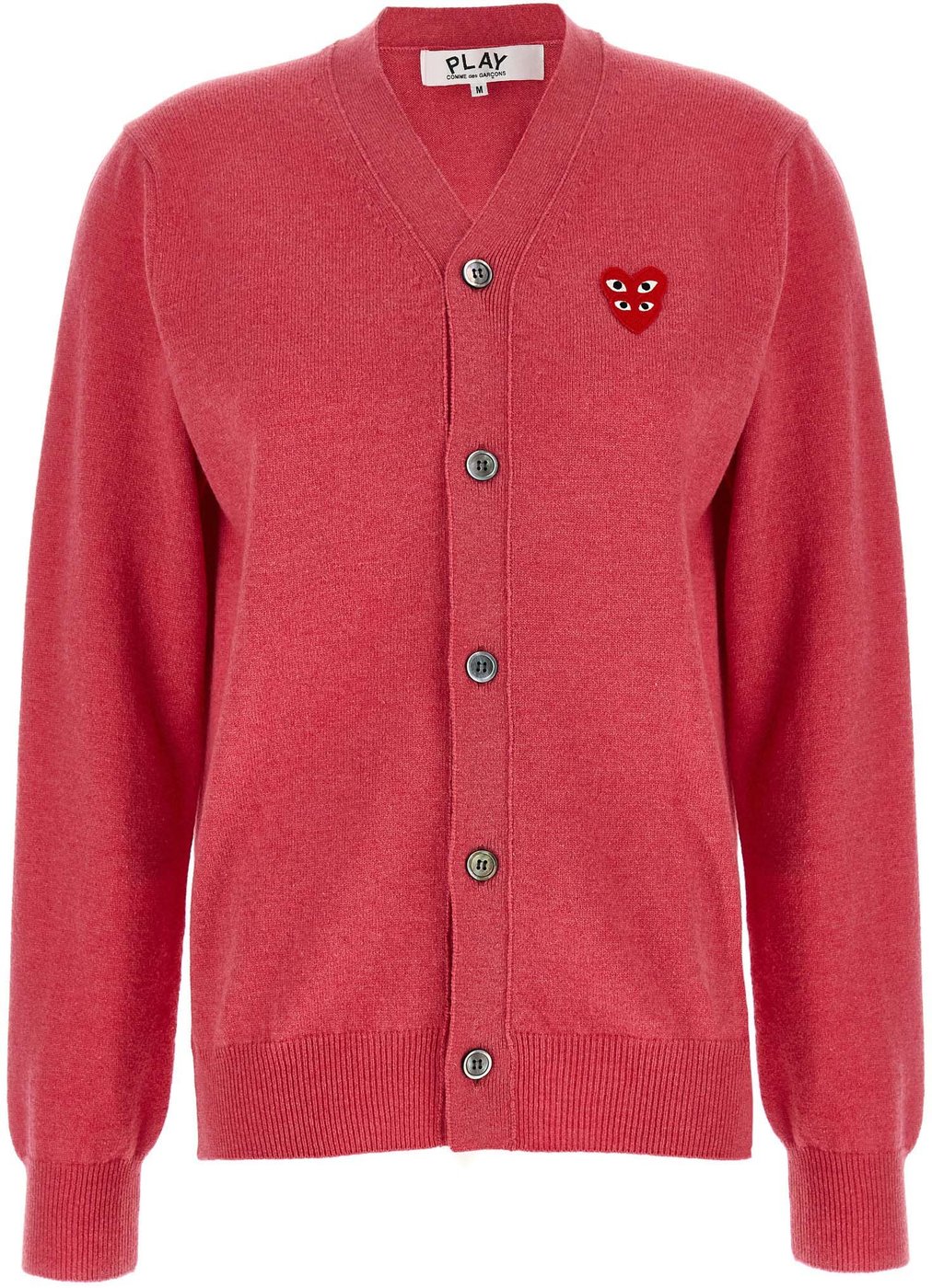 Comme Des Garçons Play Multicolor Wool Cardigan