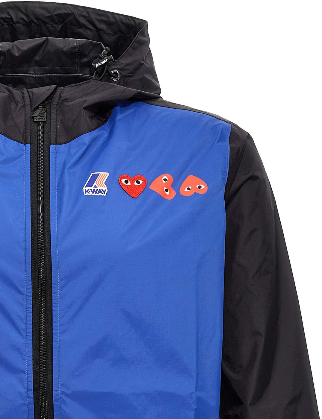 Comme Des Garçons Play Blue Nylon Shell Jacket