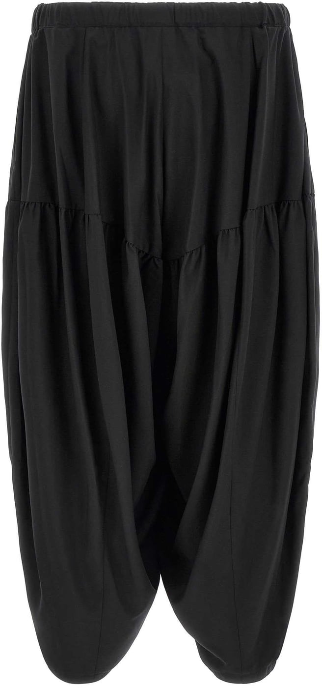 Comme Des Garcons Black Barrel Leg Pants