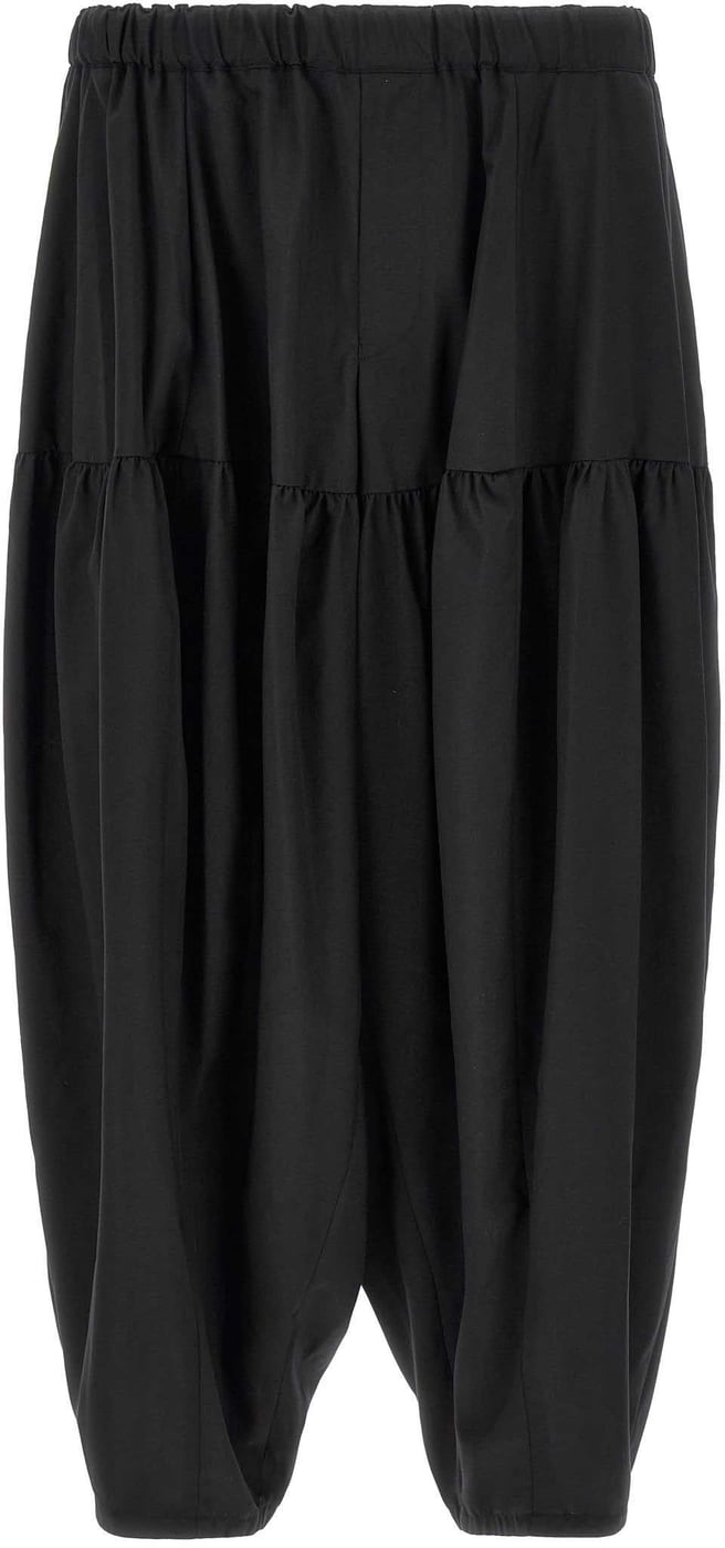 Comme Des Garcons Black Barrel Leg Pants
