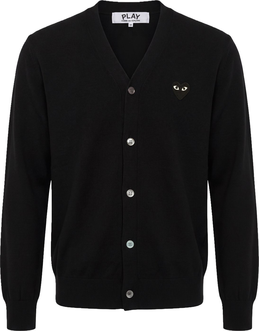 Cardigan in wool with logo