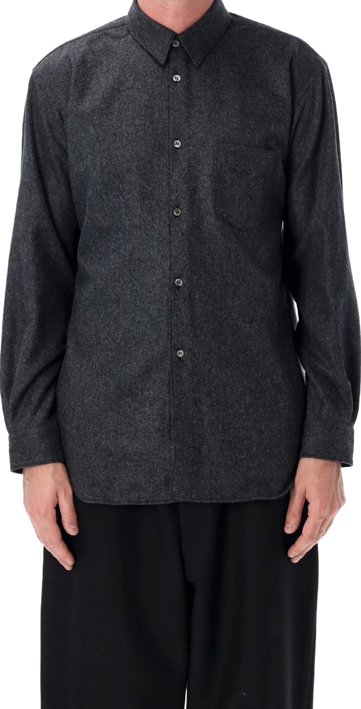 Wool Overshirt Dk Grey