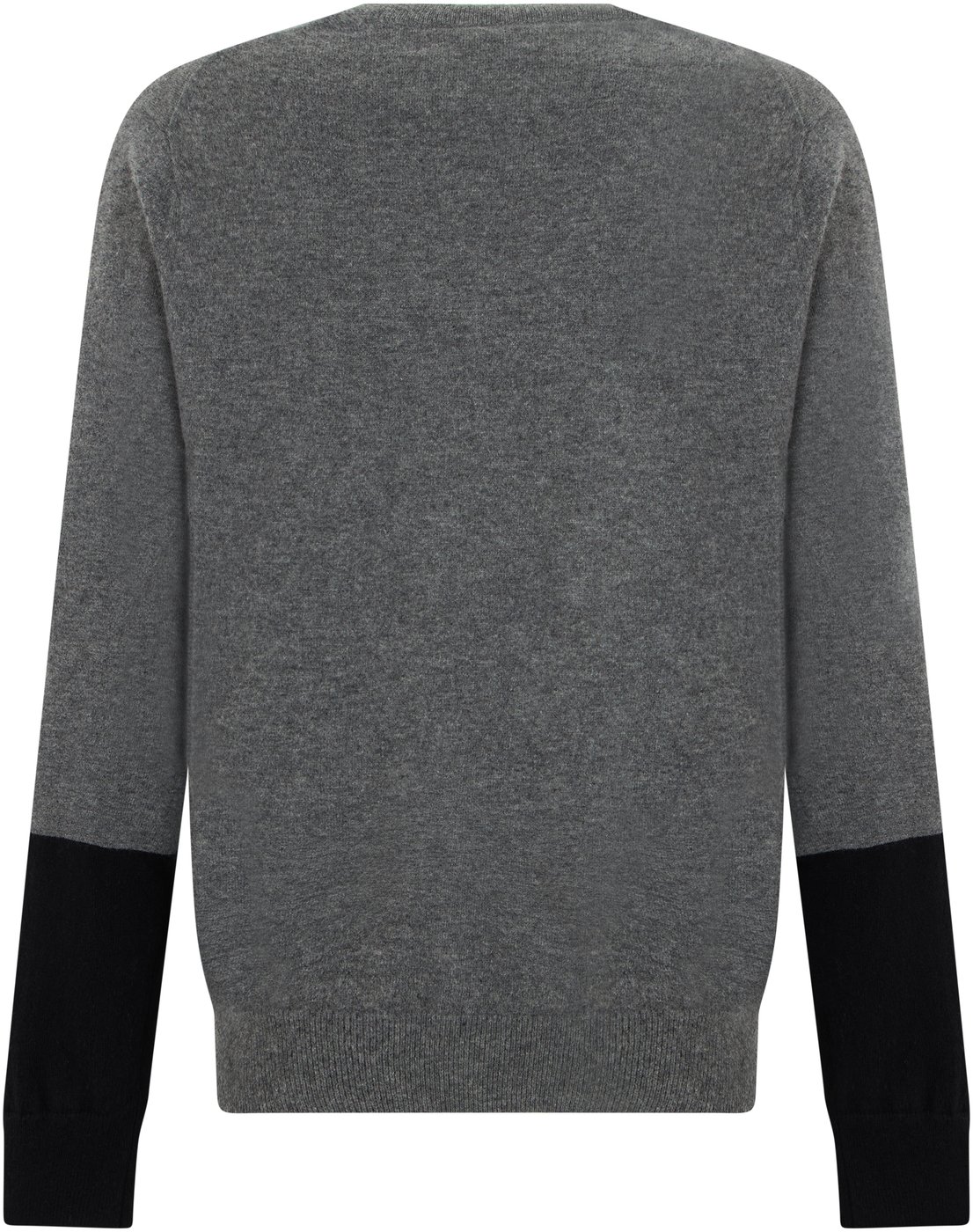 Wool sweater with v-neck