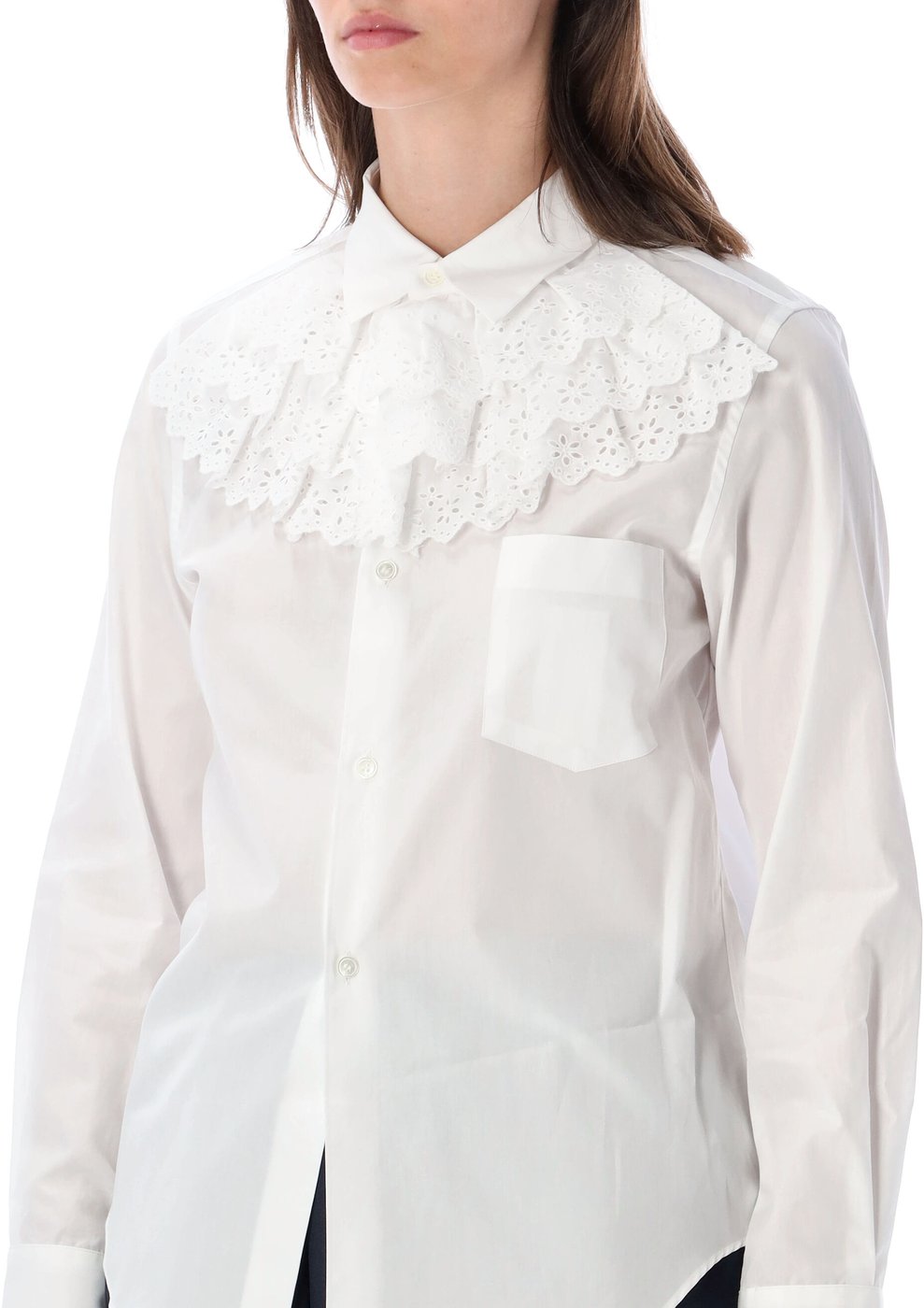 Ruffle Shirt Bianco