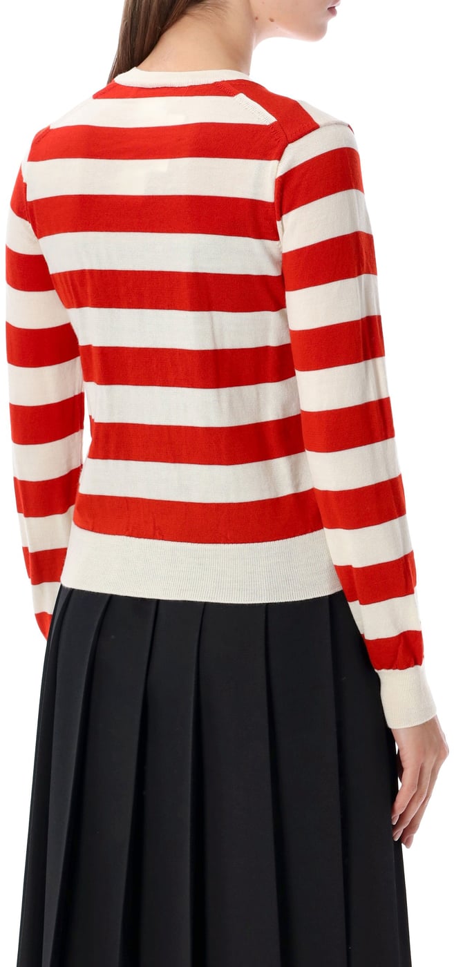 Crewneck Stripe Off White X Red