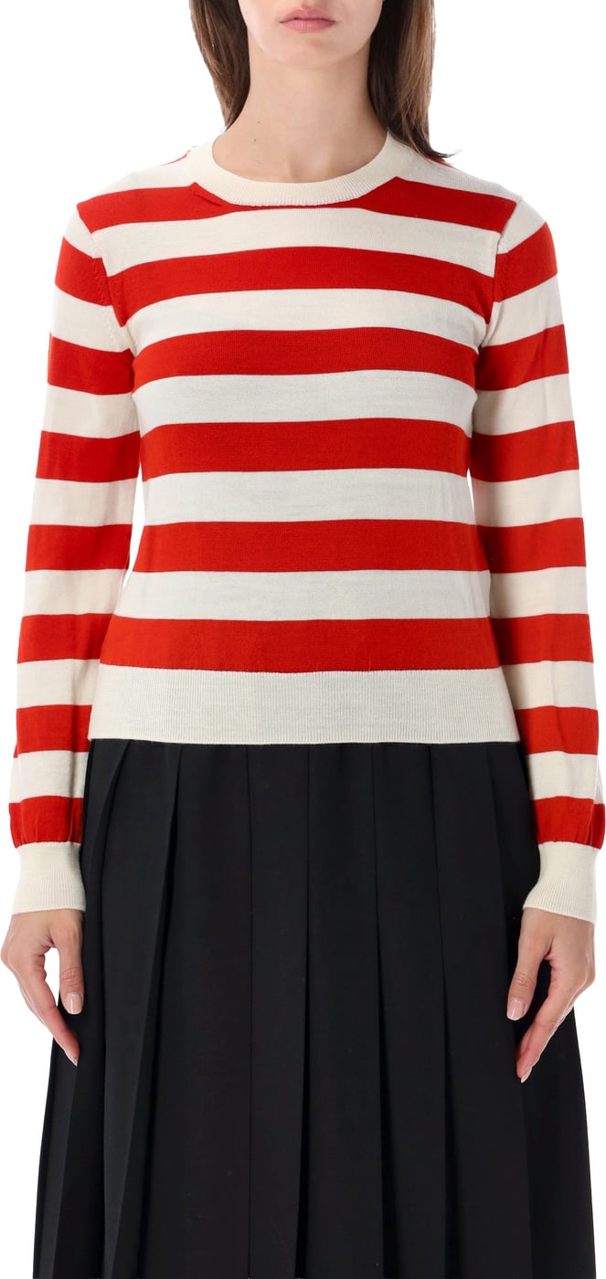 Crewneck Stripe Off White X Red