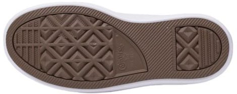 Converse White Fabric Platform Sneakers