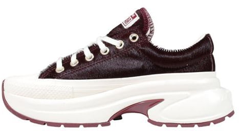 Converse Bordeaux Leather Chunky Sneakers