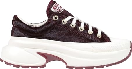 Converse Bordeaux Leather Chunky Sneakers