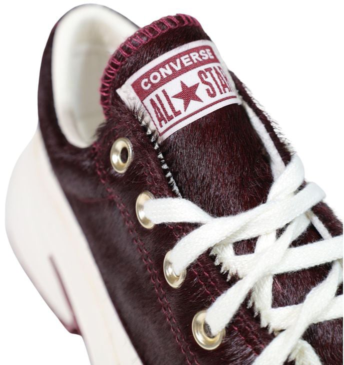 Converse Bordeaux Leather Chunky Sneakers